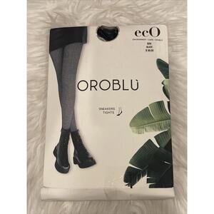 NEW  Oroblu ECO SNEAKERS TIGHTS  Black Size S / M